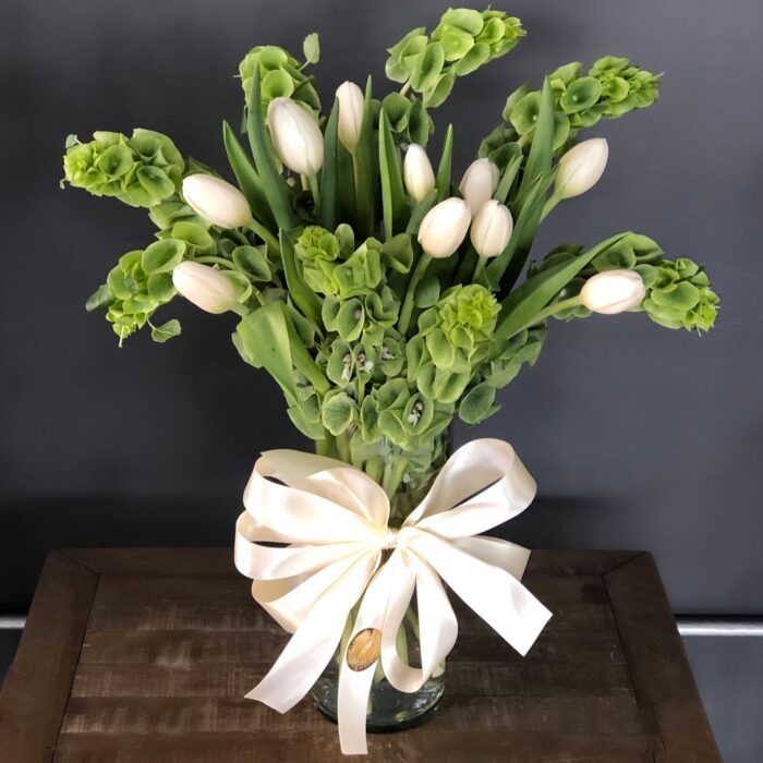 10 TULIPANES BLANCOS